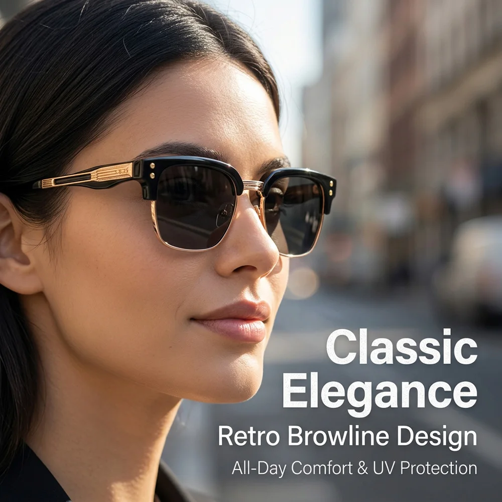 UV400 Protection Sunglasses For Men Luxury Sunscreen Square Sunglass Women Vintage Fashion Glasses Gafas De Sol Hombre Okulary