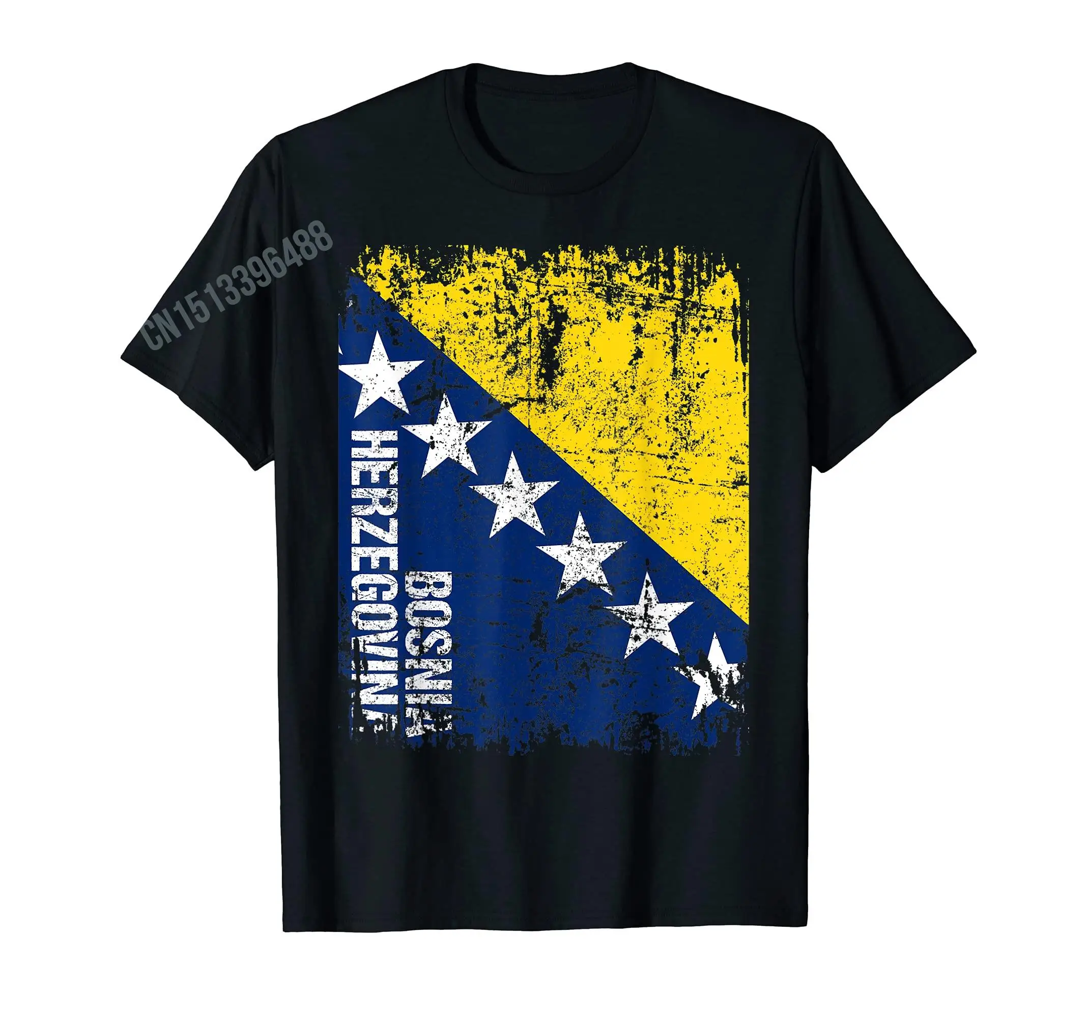 More Design Bosnia & Herzegovina Flag Bosnian Power Battery  T-shirts For Men Women T Shirt Hip Hop Tops Cotton Tees