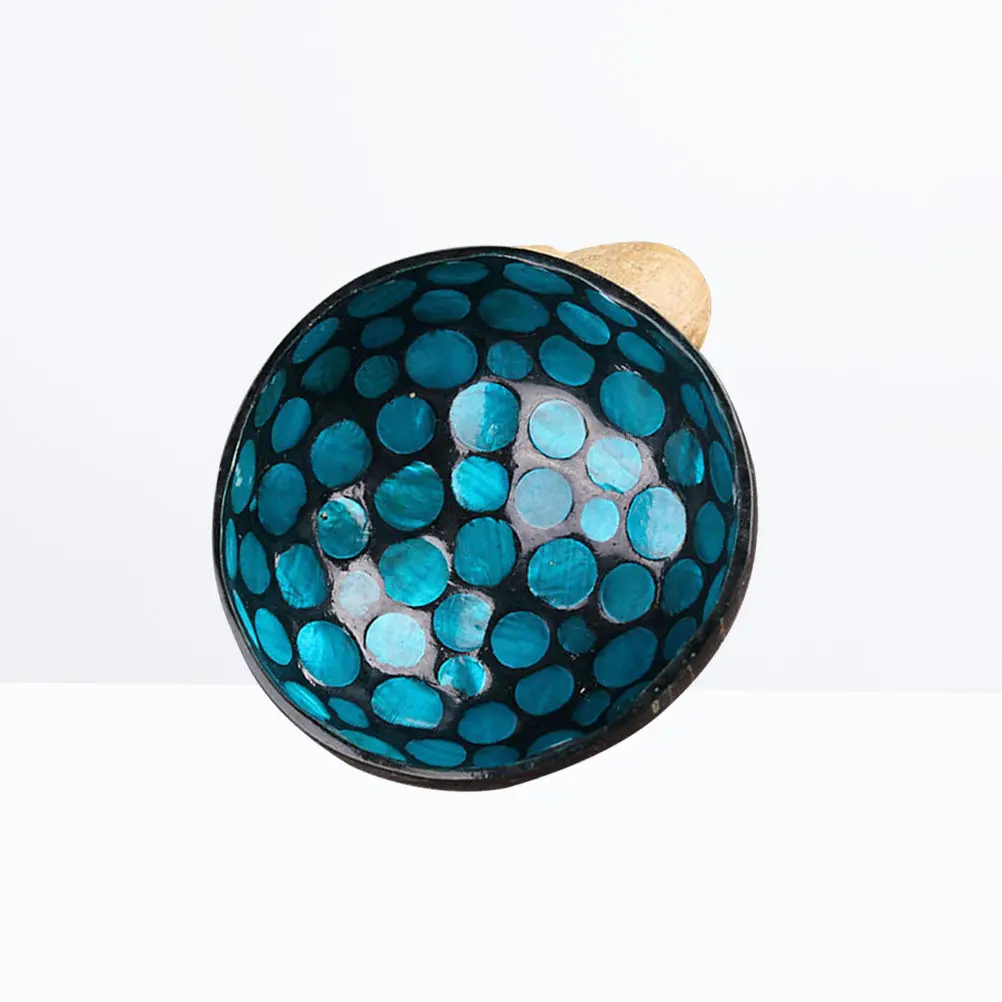 Coconut Storage Bowl Natural Coconut Shell Creative Decorative Candy Bowl Nuts Holder Key Organizer Home Office Living Room