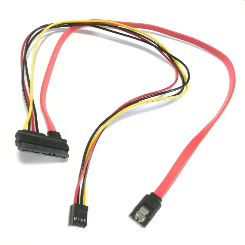 22Pin 7+15 Pin SATA To 7Pin DATA 4Pin Female FDD Floppy Power Supply Cable Cord