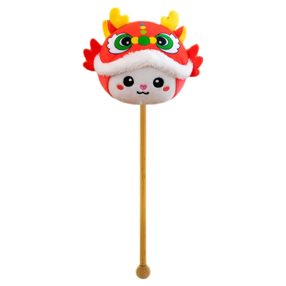 

1pc Handheld Wooden Stick For Spring Festival Massage Tool Chinese New Year Back Hammer Relax Lightweight Stuffed