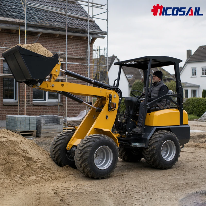Mini Wheel Loader Hydraulic Front End Loader Compact Loader for Construction Agriculture and Garden Work