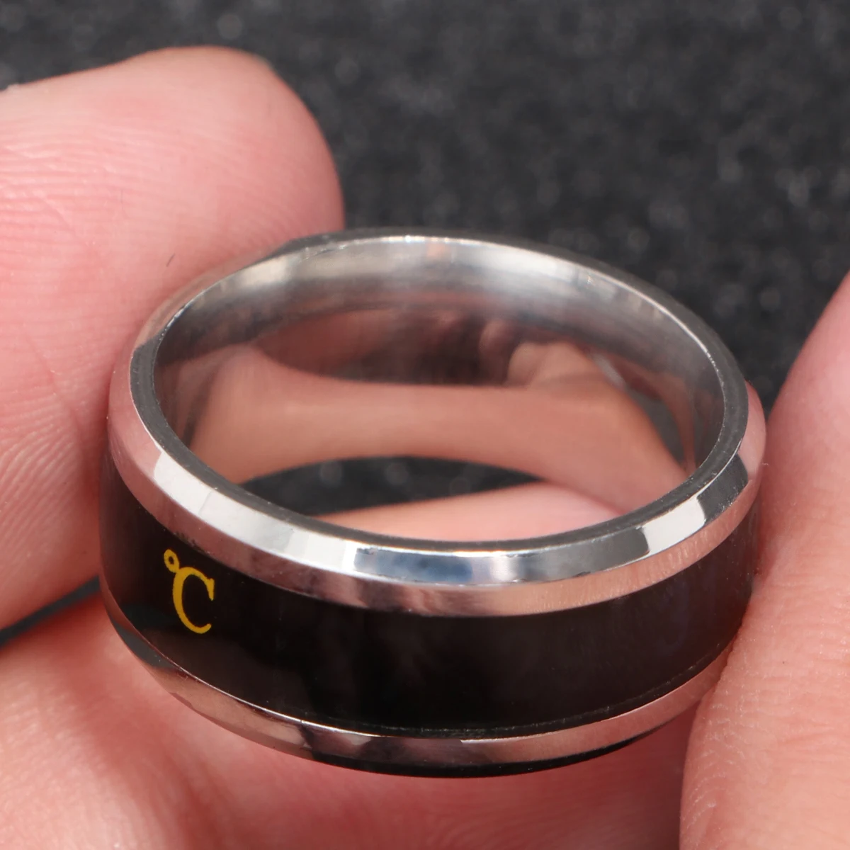 8 Mm Temperature-sensing Round Finger Boy Jewelry Heat Discoloration Man