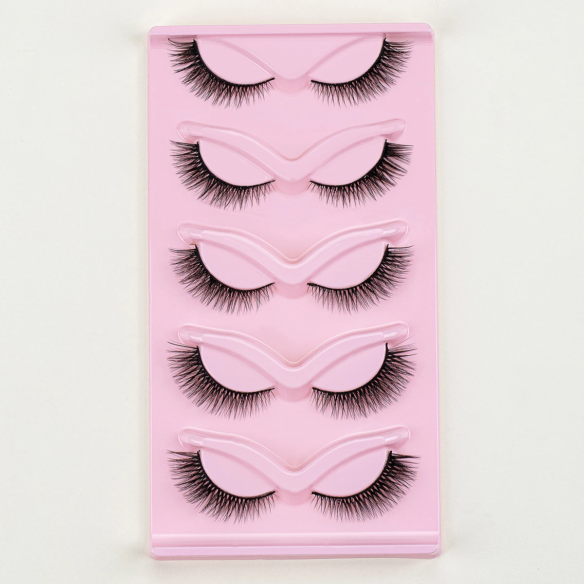 SEXYSHEEP 5 par naturalne sztuczne rzęsy rzęsy kocie oczy miękkie skrzydlate sztuczne rzęsy puszyste delikatne narzędzie do makijażu oczu