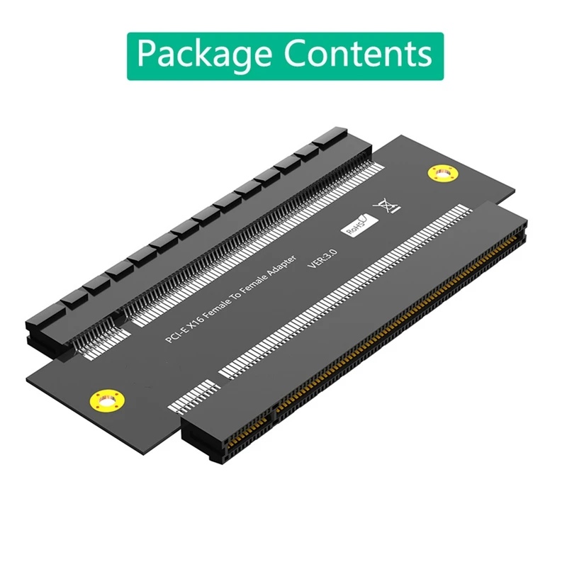 PCI-E X16 Female To Female Adapter Connector PCI Express 3.0 16X To 16X Extender Riser Converter PCB Board Design Easy Install