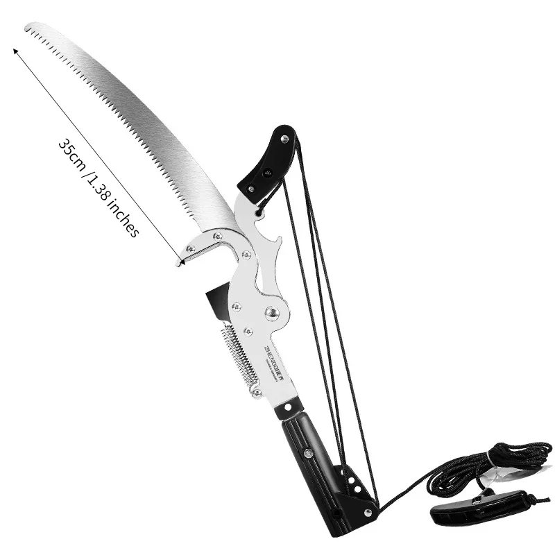 1PC High-Altitude Tree Lopper Branch Scissors Extendable Fruit Tree Pruning Saw Cutter Garden Trimmer Tool With Rope