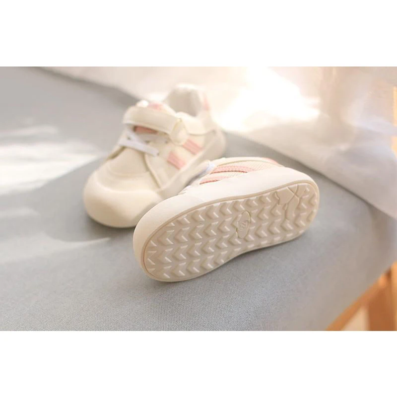 2024 primavera/outono bebê criança sapatos macio respirável malha infantil tênis 0-3 anos sapatos planos esporte tênis de corrida