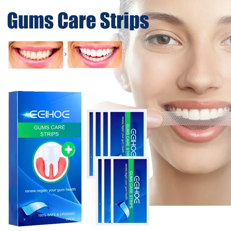 Gums Care Strips Instant Smile Teeth Remove Yellow Teeth Gums Repair Relieve Gingival Swelling Removal Tartar Oral Care Patches