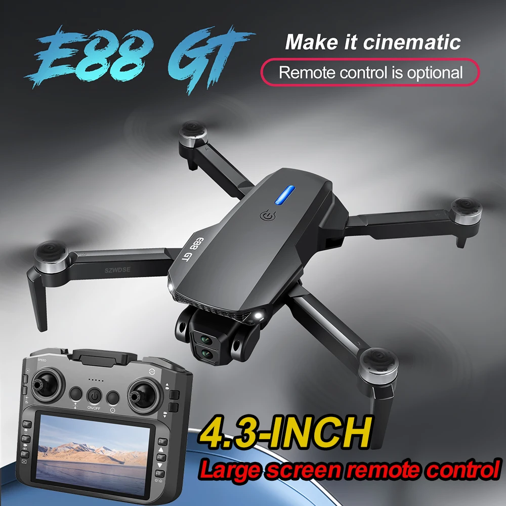 NEW E88GT Optical Flow Positioning Drone 5G FPV Screen Obstacle Avoidance Drone Professional Camera Drones Quadcopter Toy
