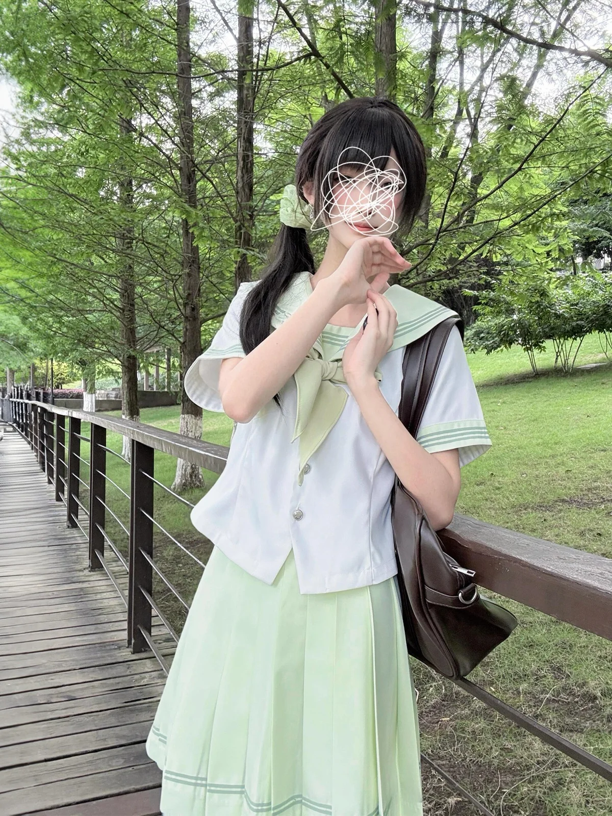 Japanese Girl Lifestyle - Sweet Girl Beyaz Zambak Desenli JK