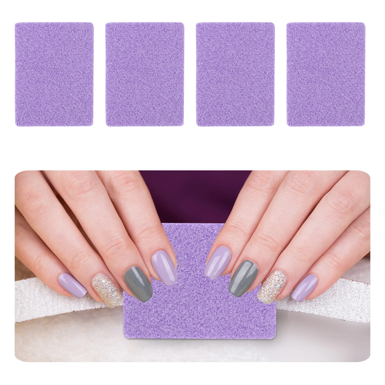 40Pcs Premium Sponge Nail Files Eva Nail Art Sanding Blocks Gentle on Nails Perfect for Shaping Length Control Salon Home
