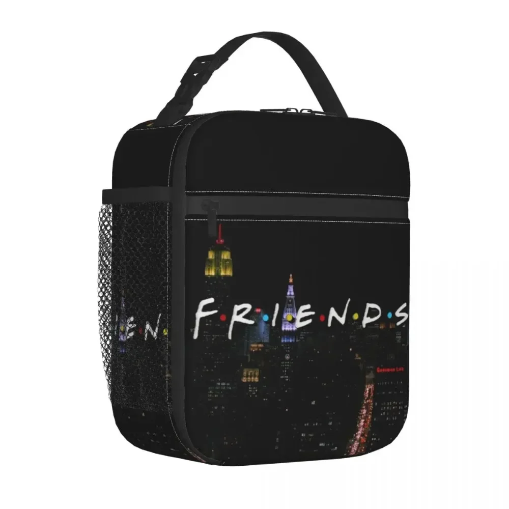 

Friends TV Show Insulated LunchBags Thermal Bag Lunch Container Cartoon Portable Lunch Box Tote Food Storage Bags Work Outdoor