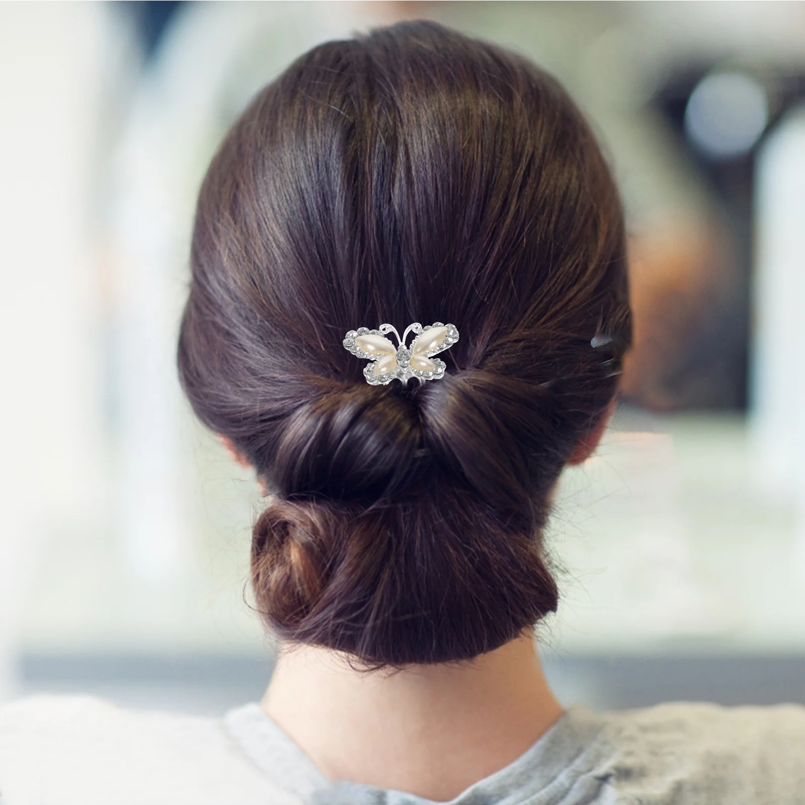 3 قطع مشط شعر الزفاف حجر الراين أنيق متألق إكسسوار الزفاف للنساء العروس الجانب مشط العروس إكسسوارات الشعر #5