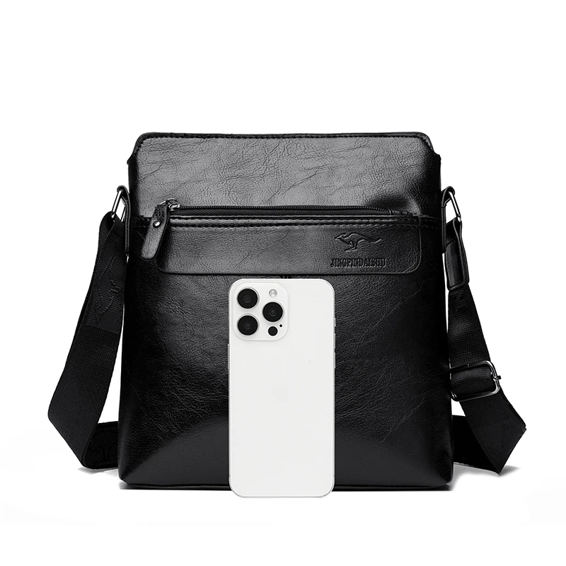 Business-Casual-Rucksack für Herren, Umhängetasche aus PU-Leder mit mehreren Fächern und großem Fassungsvermögen – Detail 19
