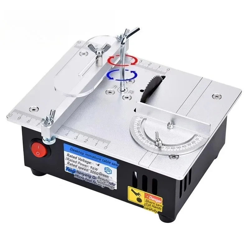 Mini Desktop Table Saw, Portable Micro Cutting Saw for DIY Wood Model, Craft & Small Material Cutting