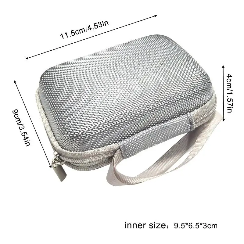 1Pc Nylon + EVA Hard Shell Digital Camera Case Small Travel Cameras Storage Holder For Accessories  Card CCD Card.