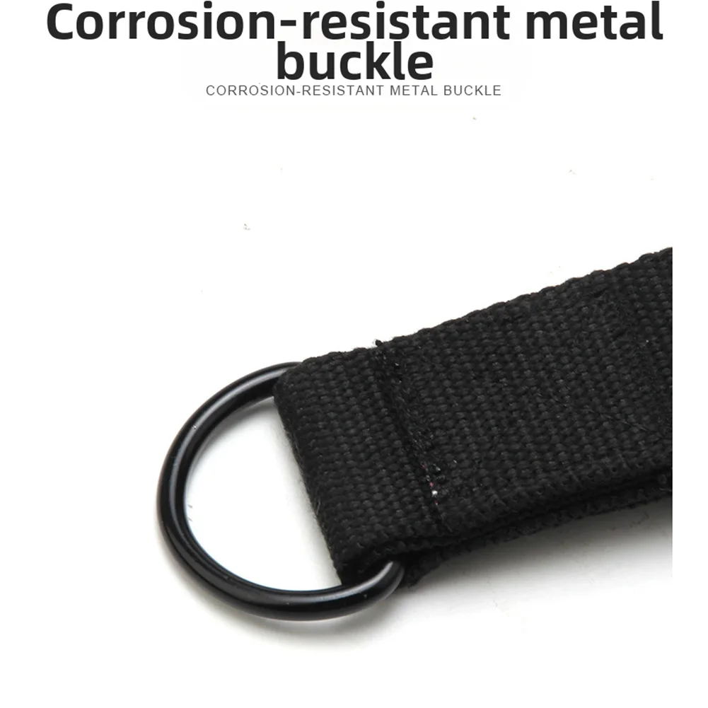 Anticorrosive Snap Fastener Stretching Wrist Strap Pilates Foot Hand Strap Anticorrosive Metal Fastener Double Loop Strap