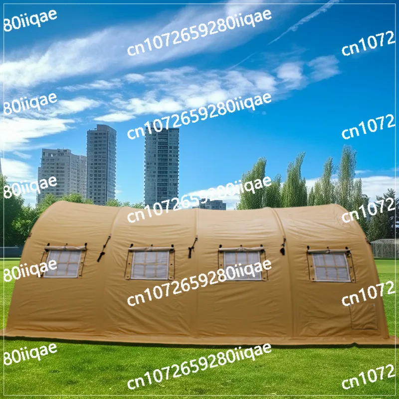 خيمة قابلة للنفخ عالية الضغط في الهواء الطلق طبقة مزدوجة سميكة مقاومة للعواصف الممطرة خيمة تخفيف الكوارث في حالات الطوارئ مقاومة للبرودة #3