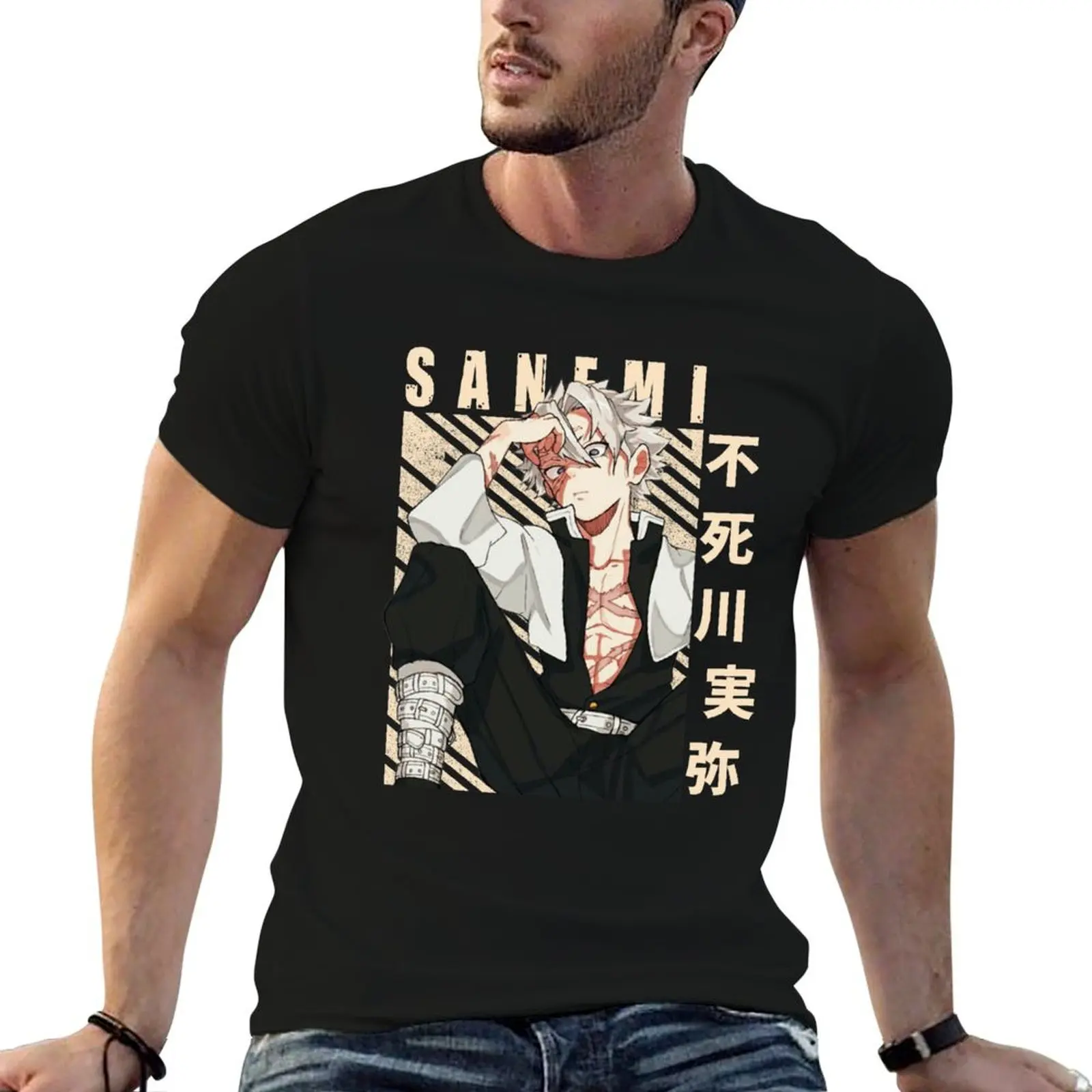 

Demon Slayer - Sanemi Shinazugawa T-Shirt t shirts for man pack white t shirts with prints funny t shirts man T-Shirt