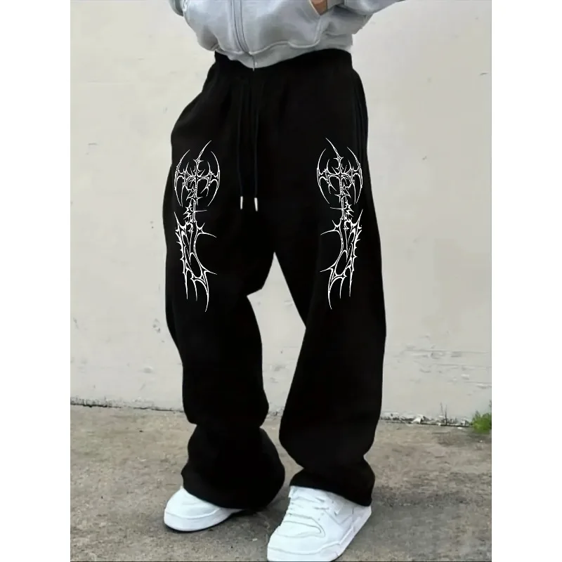 

American Street Men's Versatile Solid Color Loose Casual Sports Pants Autumn and Winter New Men's Casual Sports Jogging Pants