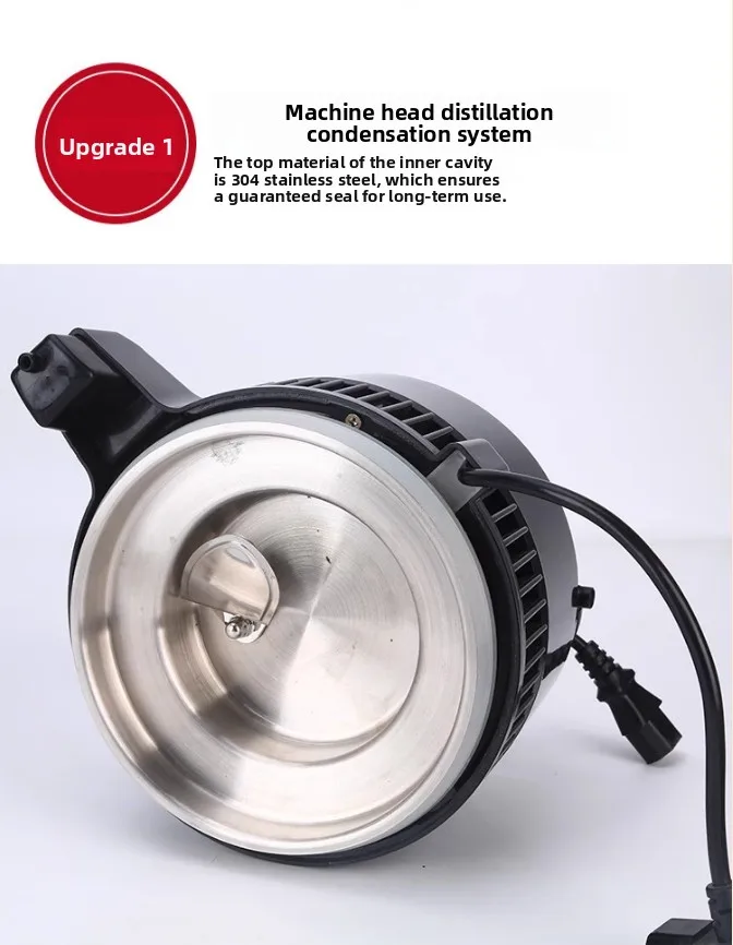 Distillatore d'acqua domestico in acciaio inossidabile da 4 litri - Macchina automatica per acqua distillata dentale per uso domestico, laboratorio, clinica - Senza BPA, 304 St