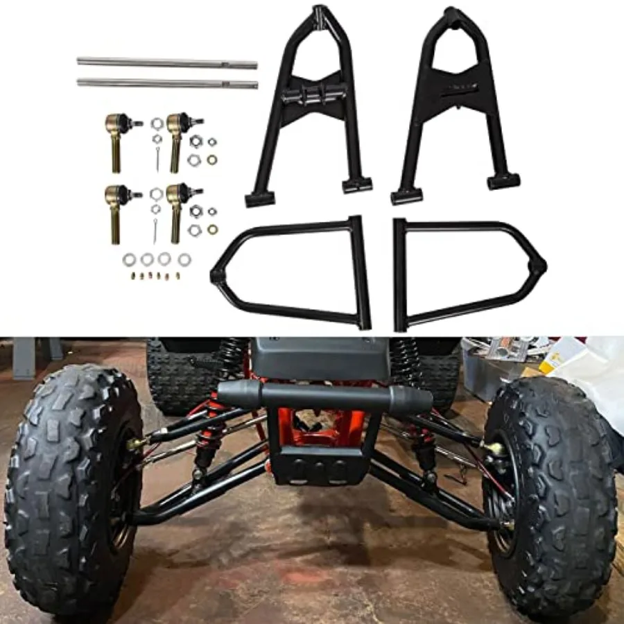 

Передние расширенные рычаги + 2 1 комплект, совместимый с Yamaha Banshee 350 1987-2006 годов для езды по бездорожью и регулируемым характеристиком на тропе