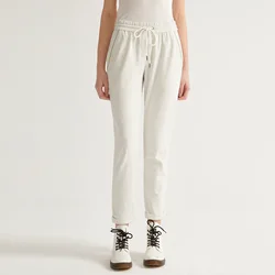 K1070W Loose Waist Clothes Exclusive Shop 100% Combed Cotton Woman Pant Women Slacks Women's Cotton Trousers