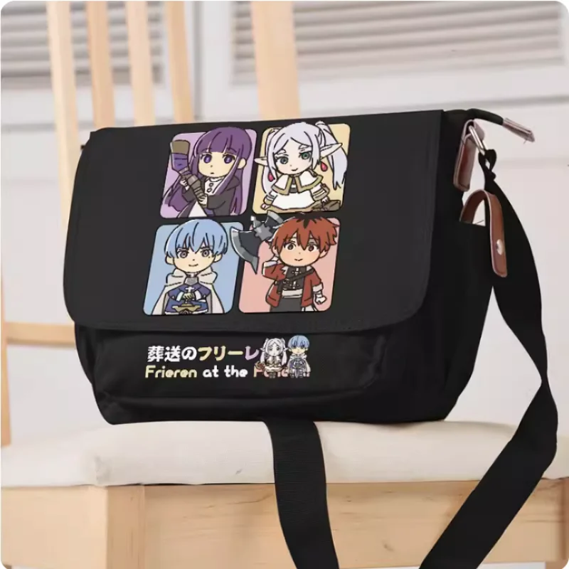 Anime Frieren at the Funeral Himmel Fern Cosplay Casual Oxford Messenger Bag, bolso de hombro escolar, regalo para estudiantes y adolescentes, B769