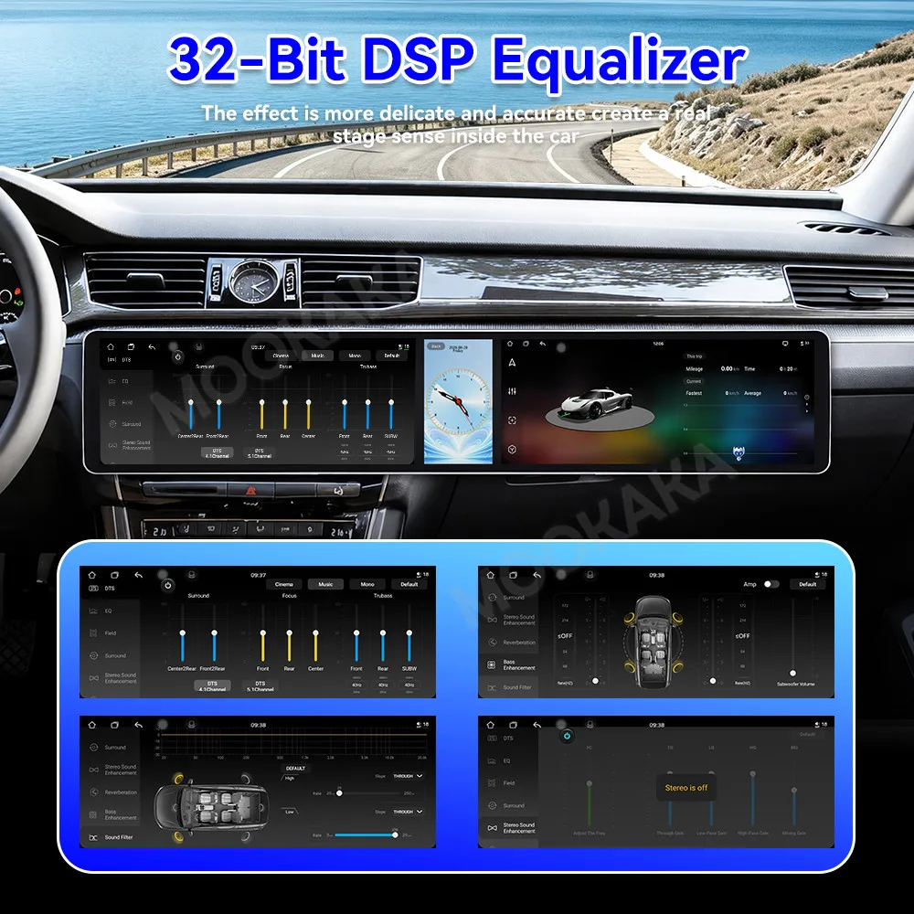 Android 15 Dual 12.3 Inch Triple Screen For Volkswagen Passat 2016-2018 Auto Stereo Radio Multimedia Player GPS Wireless CarPlay