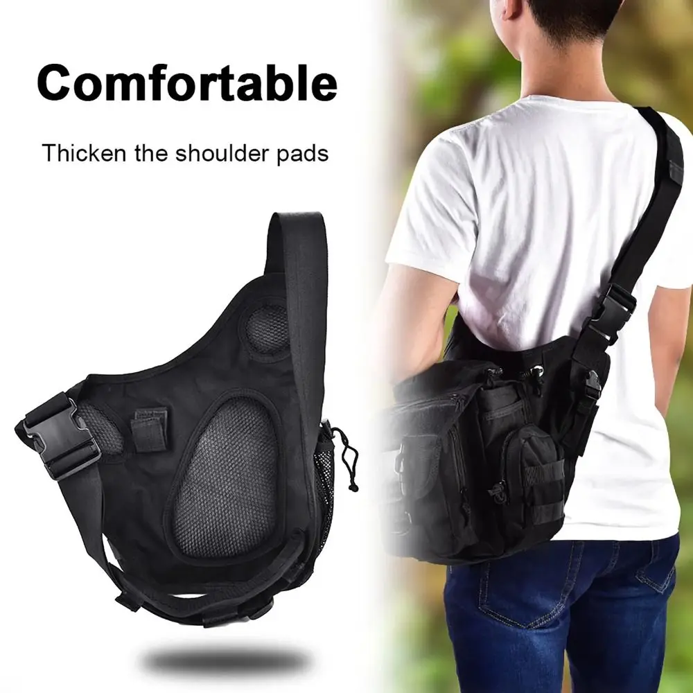 

Large Capacity Outdoor Chest Bag Multifunctional High Density Nylon Climbing Saddle Bag Durable Breathable Travel Shoulder Bag