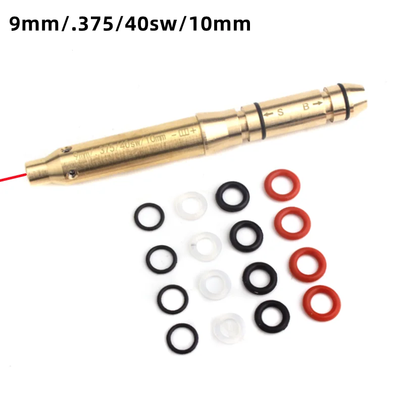 Laser Bore Sight Calibrator for .22LR/.177 Cal/ 9MM/ .45ACP/223/.17HMR/.38SPL/40S&W Cal Red Laser Boresighter No Battery