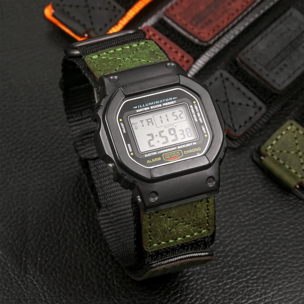 

Ремешок нейлоновый для Casio Gshock DW5600 GA110 DW8900 GA2100 9052 BA110 M5630 BGA400