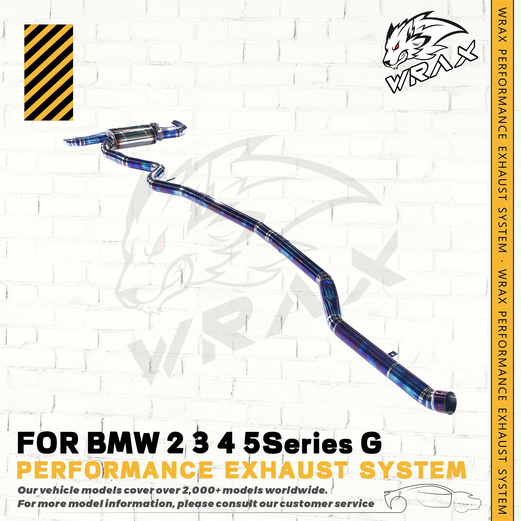 

WRAX Performance Exhaust System for BMW 2, 3, 4, 5 Series G - Titanium Alloy Catback Muffler with Electronic Valve