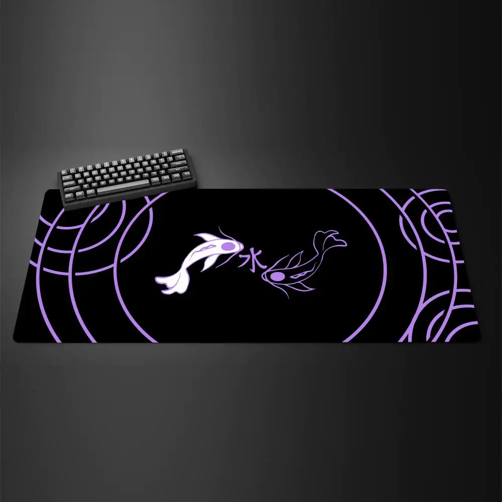 แผ่นรองเมาส์สำหรับเล่นเกม ลายปลาคาร์ฟ ไทชิ แบบเรียบง่าย แผ่นรองโต๊ะ แผ่นรองเมาส์คอมพิวเตอร์ บริษัทผลิตแผ่นรองเมาส์ แผ่นรองโต๊ะขนาดใหญ่ 100x50 ซม. แผ่นรองเมาส์ขนาดใหญ่สำหรับเกมเมอร์