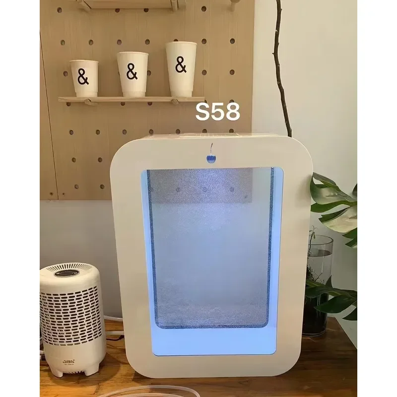 Novatech Global Leyu Custom Small Desktop Jellyfish Tank with LED Light and USB Interface Compact Family Aquarium for Home