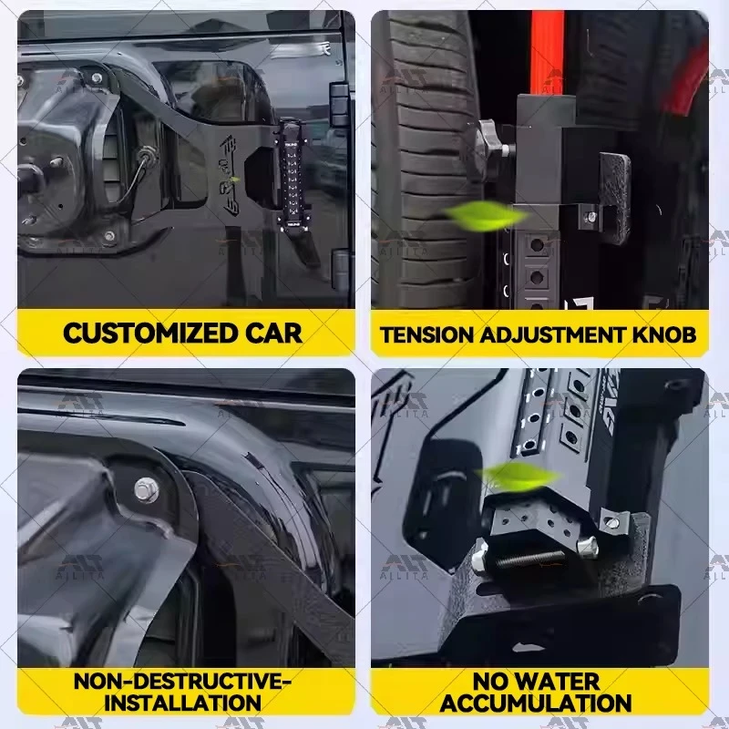 4X4 Off Road Tailgate Flagpole Holder Flagpole Holder Multifunctional Base With Shovel for GWM Tank 300 Accessories