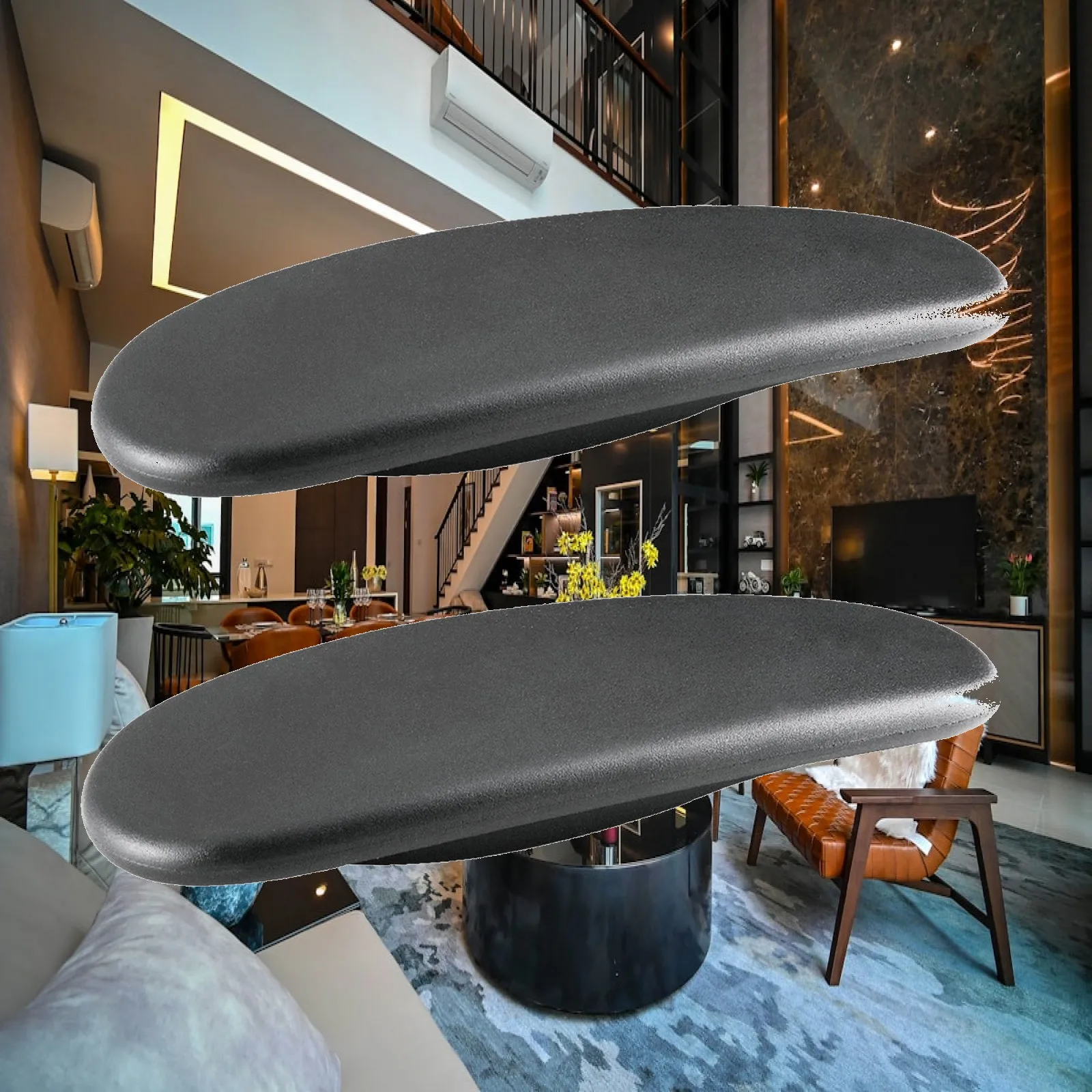 Computer Chair Armrest Caps Left and Right Easy Install Arm Chair Pad Universal Fit for Office Home