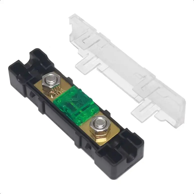 Automotive Fuse Box 1-Way Midi Fuse Holder Safety Plate Base Car Carrier Fuse Box Bolt Type 20A 30A 50A 80A 100A 125A 150A 200A