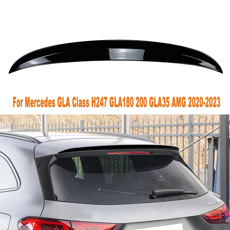 

For Mercedes GLA Class H247 GLA180 200 GLA35 AMG 2020-2023 Tail Wings Fixed Wind Spoiler Rear Wing Auto Decoration Accessories