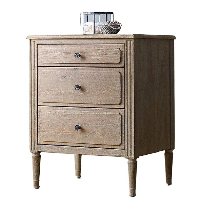 

French country retro solid wood furniture Nordic modern corner Italian simplicity