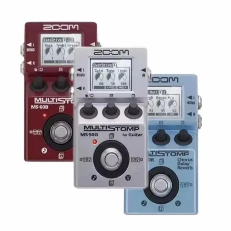 ZOOM MS-70CDR Chorus Delay Reverb MS50G Multi Guitar Effect Pedal MS60B Guitar Bass Integrated Stompbox