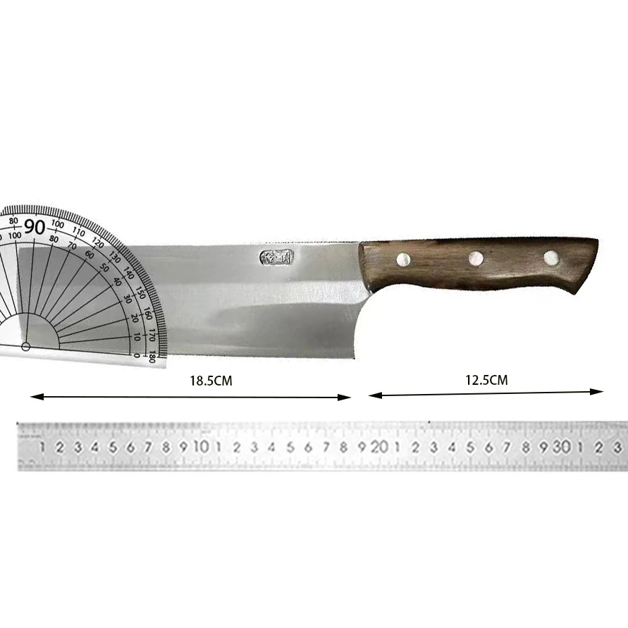 7.3 Inch Chopper Knife 3 Layers BG42 Aviation Special Steel Blade Razor Sharp Chef Cleaver Slicing Handmade Forged Kitchen Knife