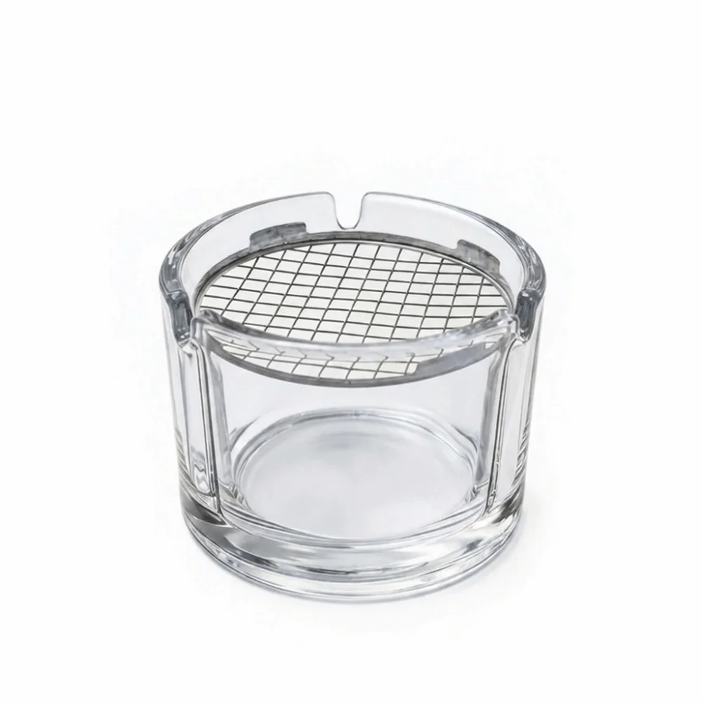 High-Temperature Resistant Glass Incense Burner Metal Filter Screen Minimalist Aromatherapy Stove Anti Dust Aromatherapy Burner