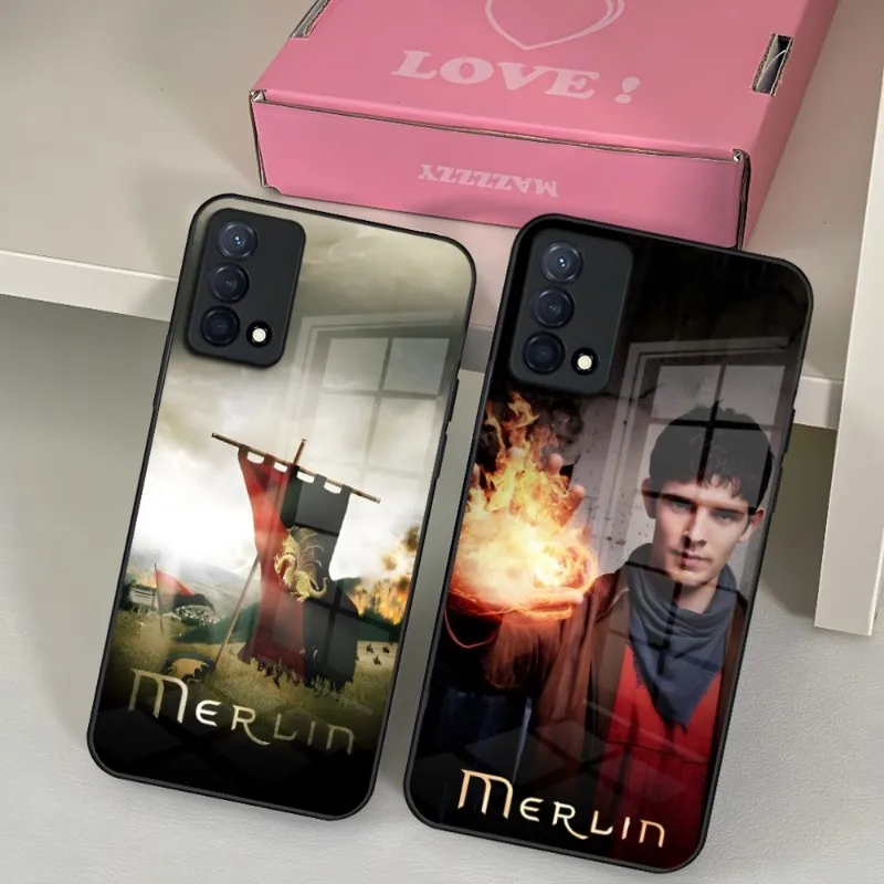 TV Series Merlin Phone Case For Oppo A92 A55 A93 A54 A15 A94 A95 K9 K7 Reno 5 7 6 4 Find X5 X3 X2 Glass