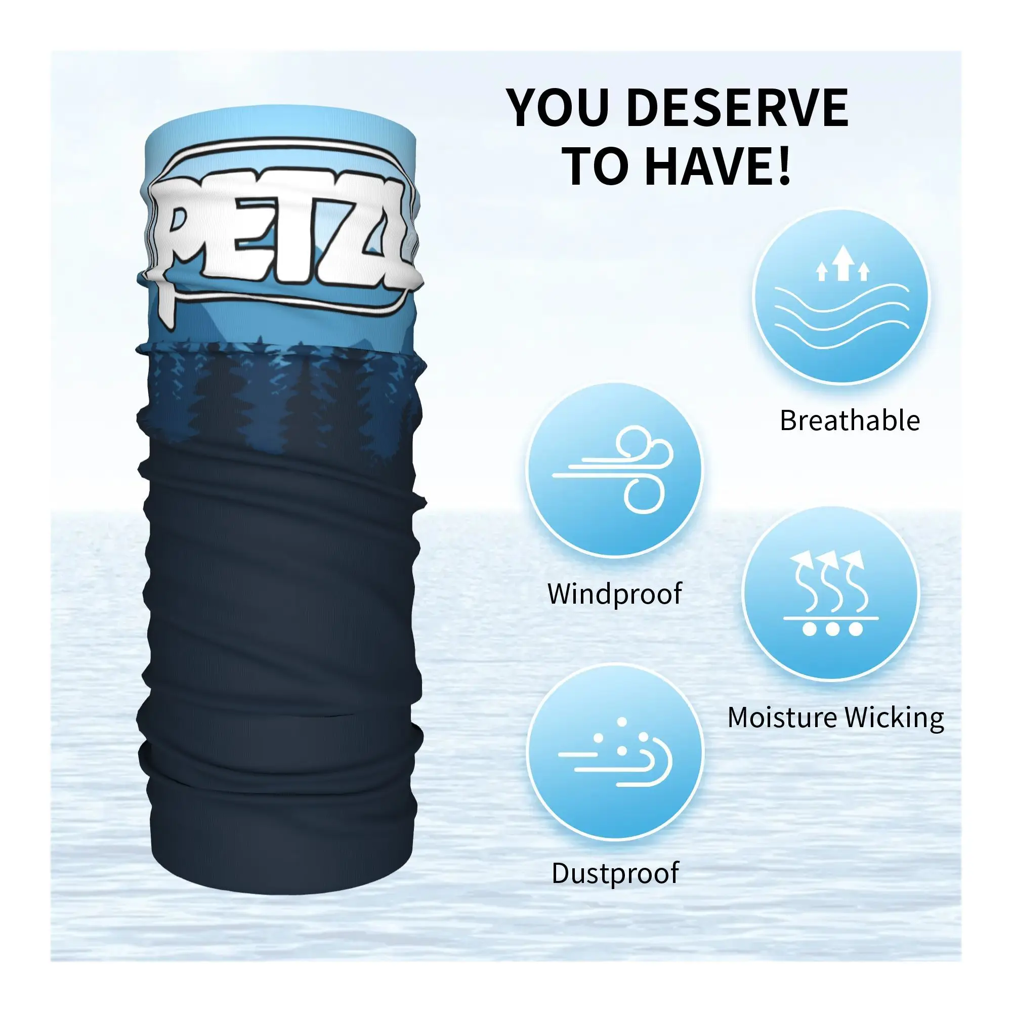 사용자 정의 P-Petzles 배경 이미지 목 각반 여성 남성 UV 얼굴 방패 스키용 겨울 두건 스카프