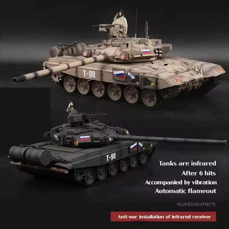 

2.4Ghz Heng Long 1/16 Scale 7.0 Plastic Ver Russia T90 RTR RC Tank 3938 Model BB Shooting Smoke Unit