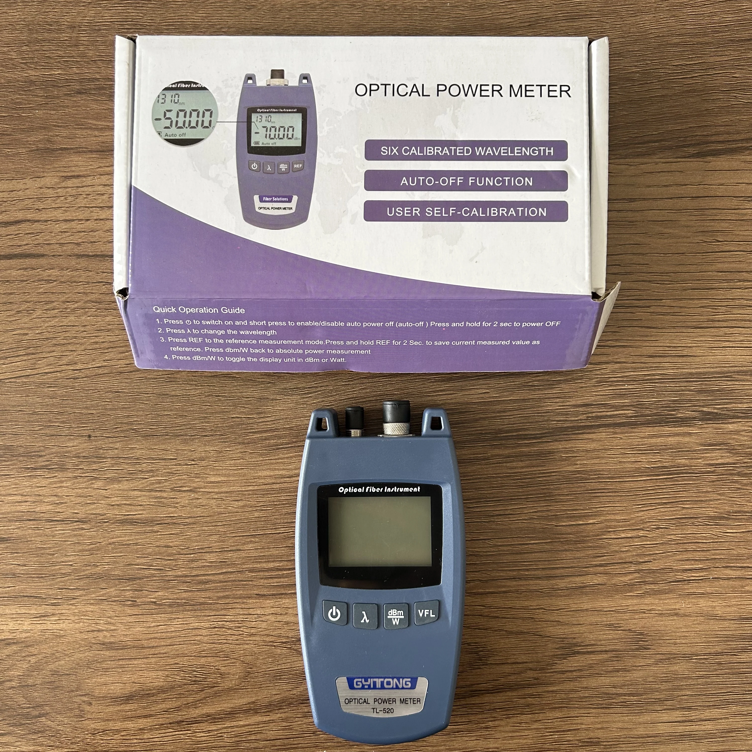 

2 in 1 Mini TL520 fiber tester With Optical Power Meter + VFL 10mW 10km Visual Fault Locator TL-520 light decay test -70~+10dBm