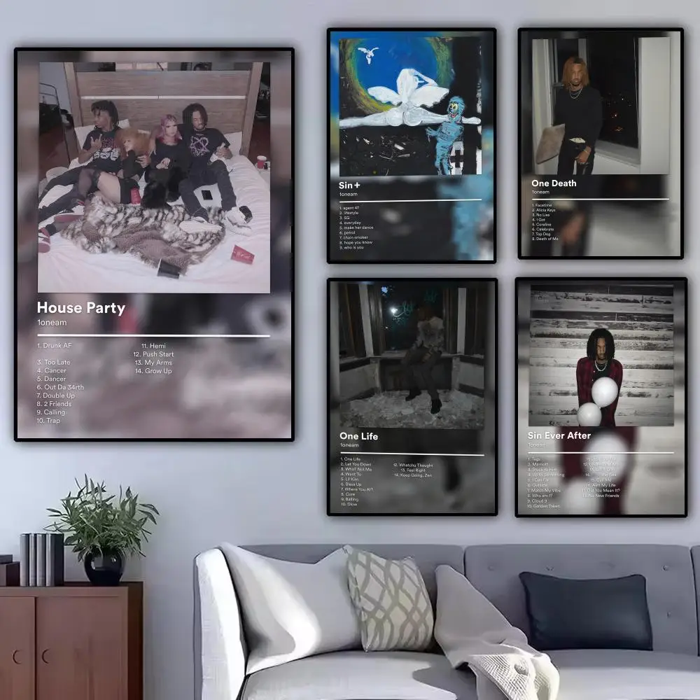 Famous Rapper 1oneam Poster Modern Minimalist Wall Art Prints for Bedroom Living Room Home Decor Interior Gift