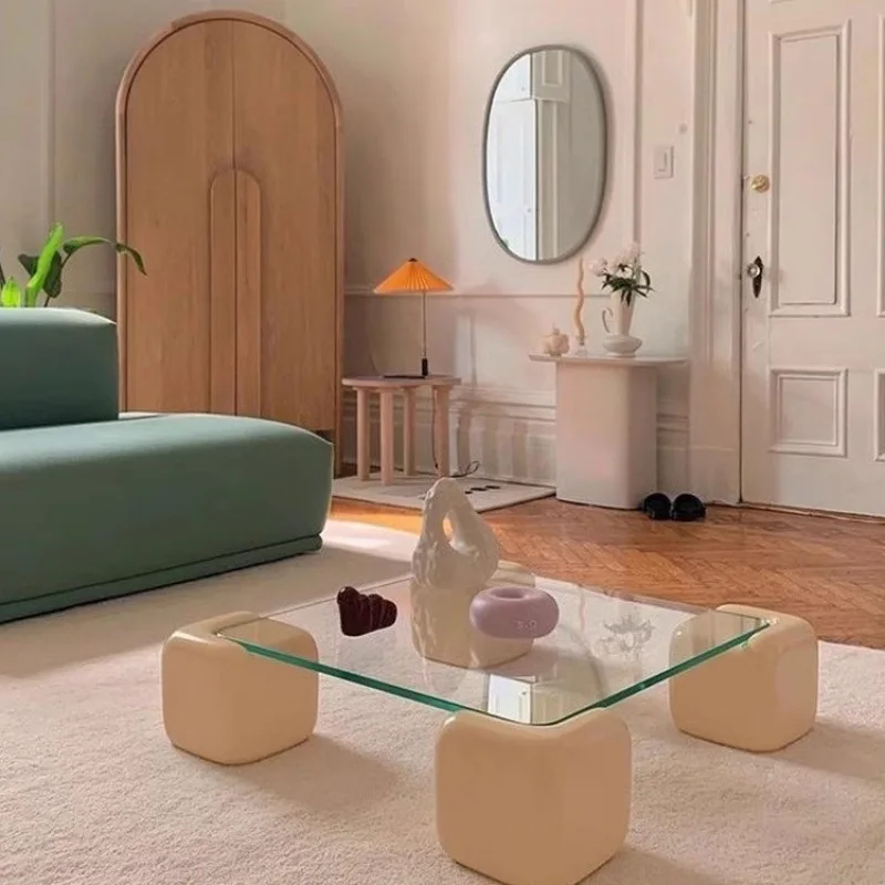 Кремовый ветер дофамина, журнальный столик для гостиной, небольшой квартиры, простой и современный