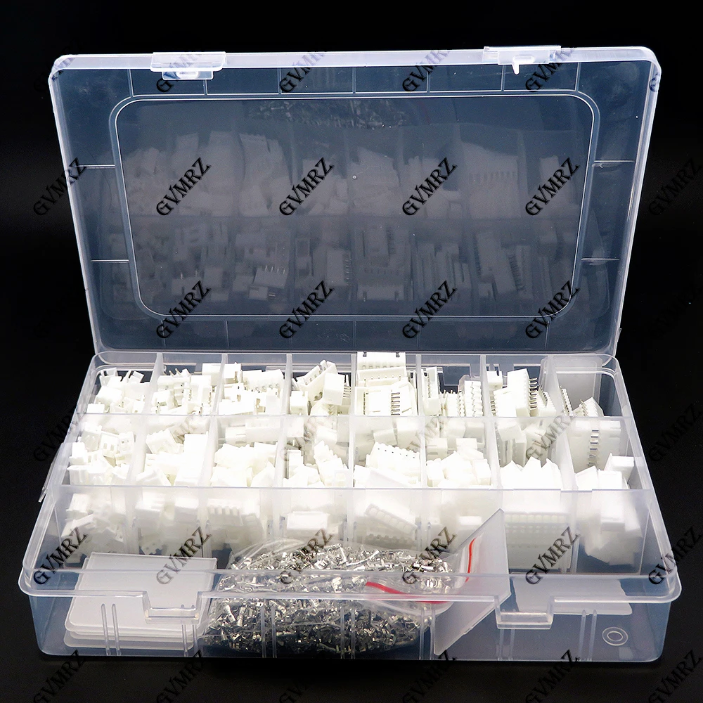 1330PCS XH2.54 2/3/4/5/6/7/8/10 Pin Housing Male Female Pin Head Connector Adapter Plug Set Perfectly Compatible JST-XHP 2.5mm